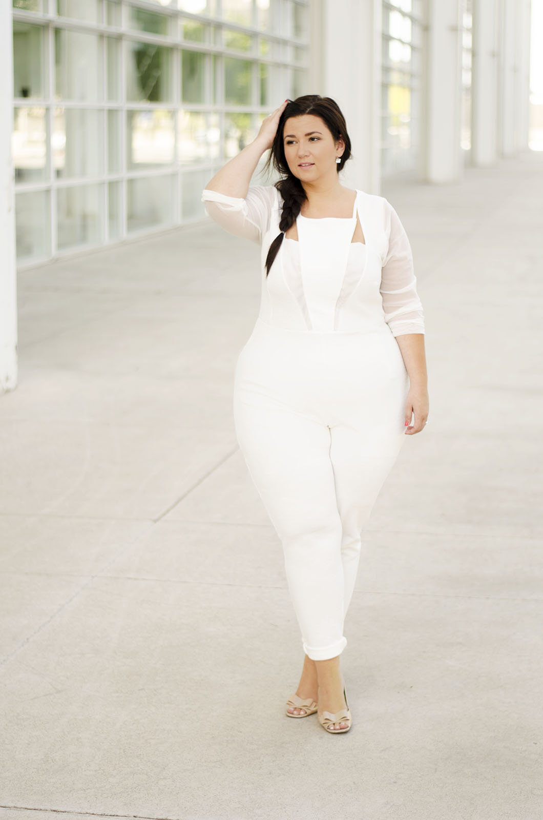 Jumpsuit branco para casamento civil