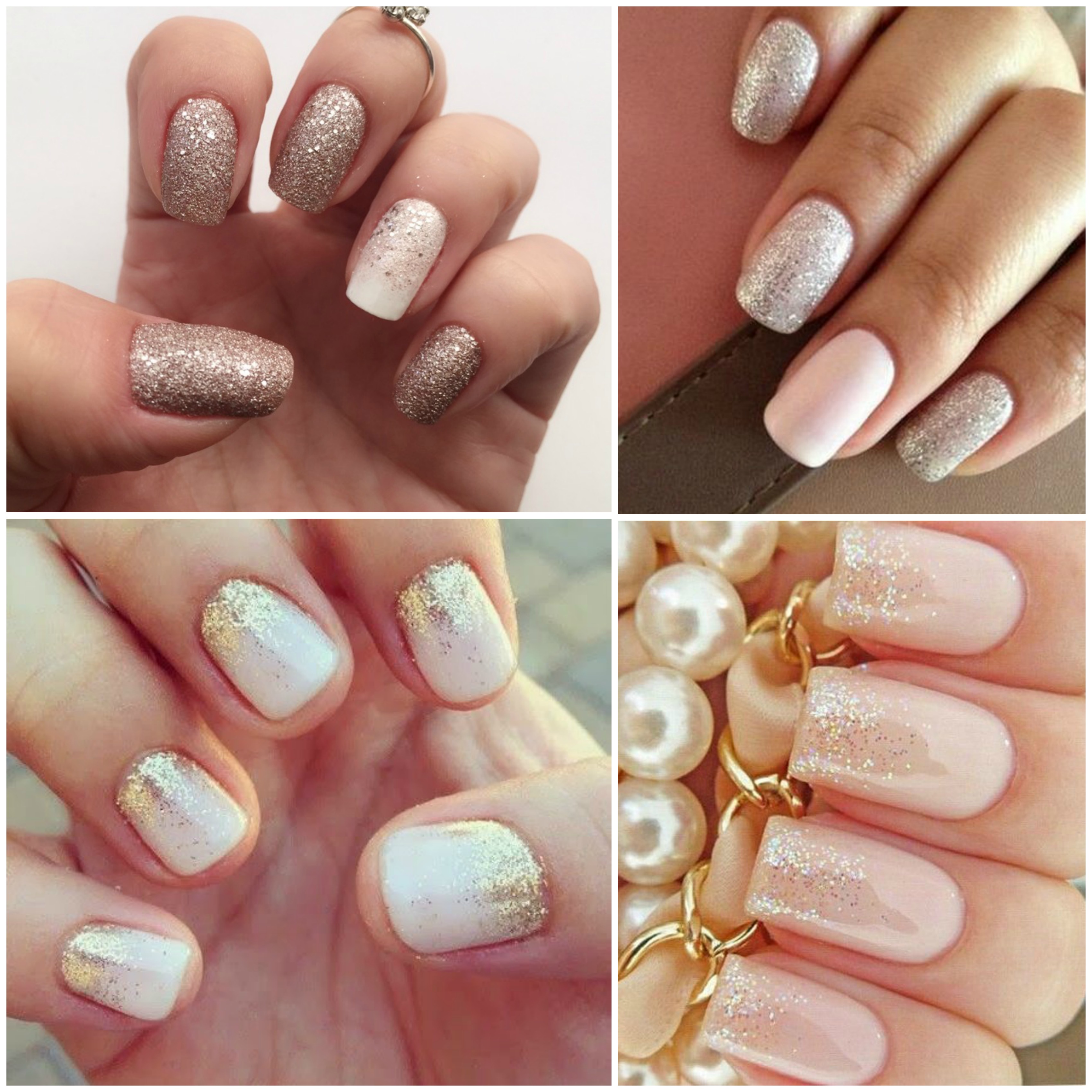  Unhas decoradas com glitter para noivas