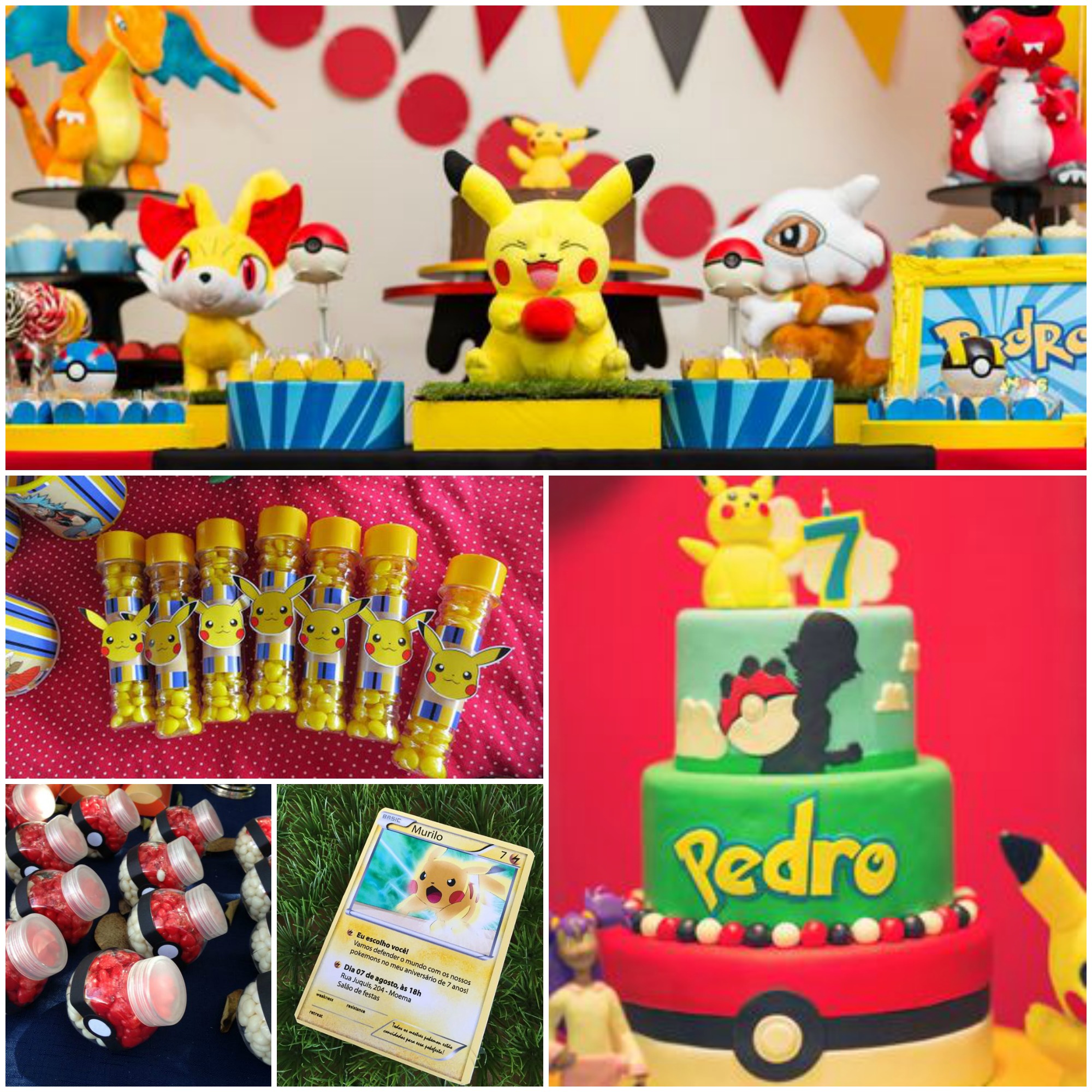 Decoração de Festa Infantil com o Tema Pokémon Go