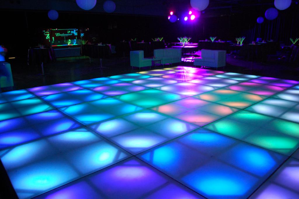 Pista de LED para festa de formatura