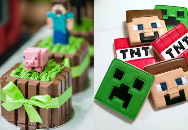 Temas de festas incríveis: Minecraft