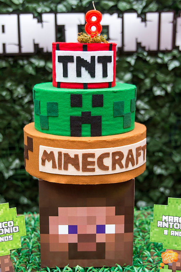 Temas de festas incríveis: Minecraft