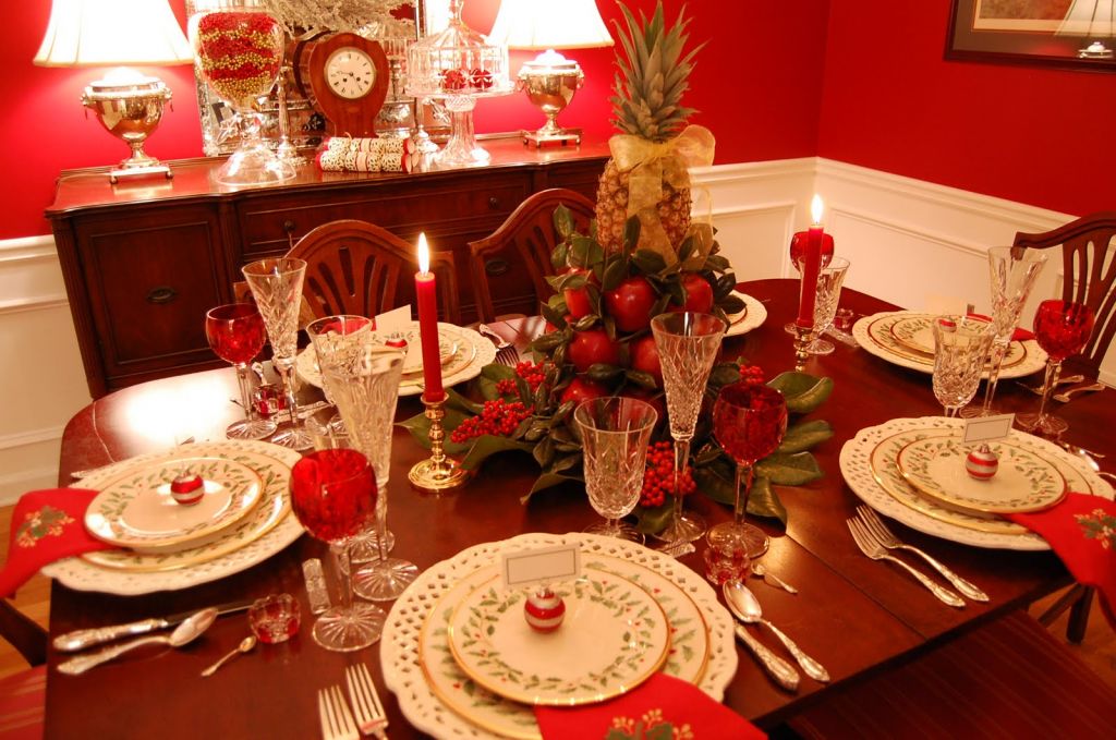 Ideias para decoração de mesa de Natal