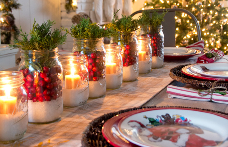 Ideias para decoração de mesa de Natal