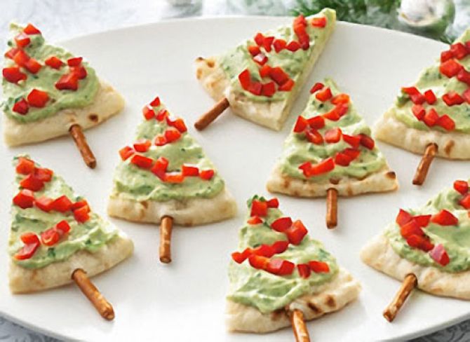 Mini Pizzas de Natal