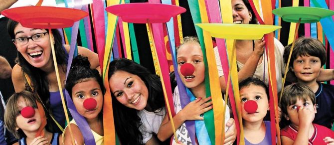 Festa com circo é pura diversão para os pequenos