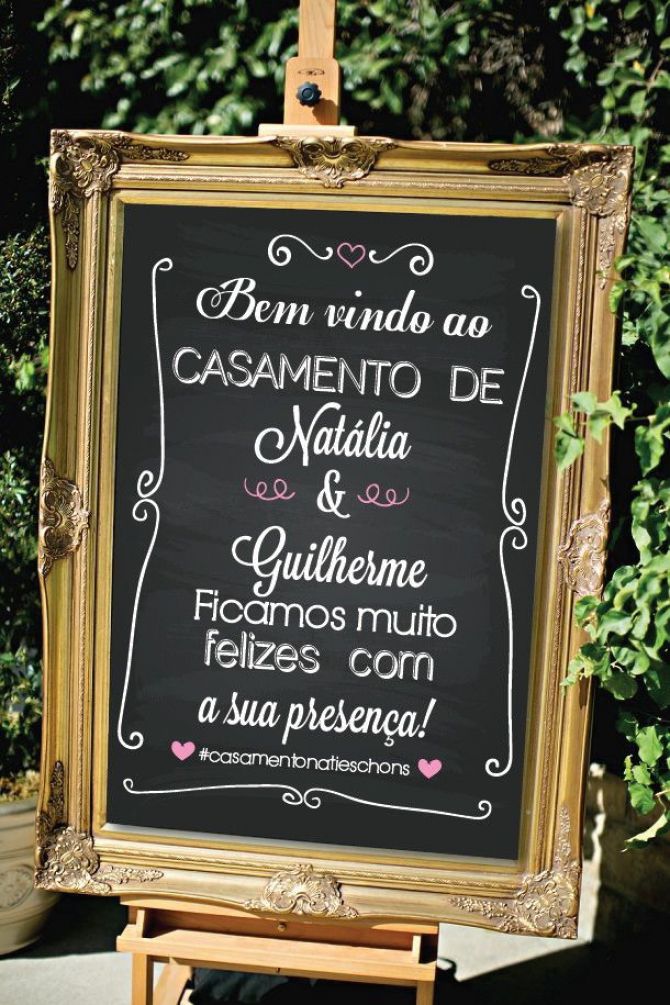 Quadros negros com frases é opção de decoração