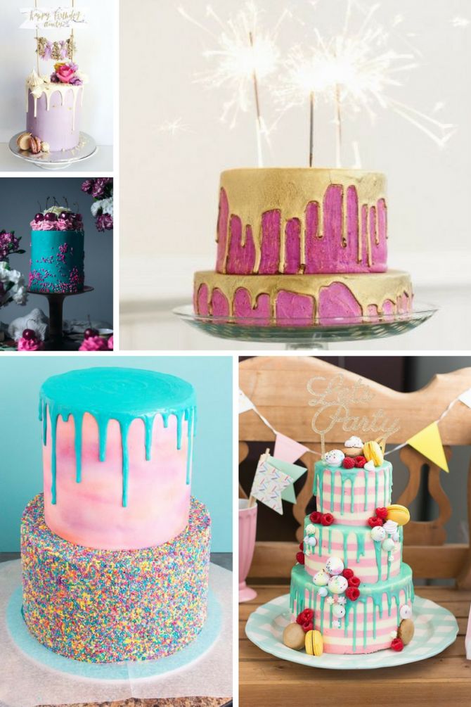 Dripping cake para festa de 15 anos