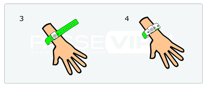 pulseiras de identificação de lacre plástico