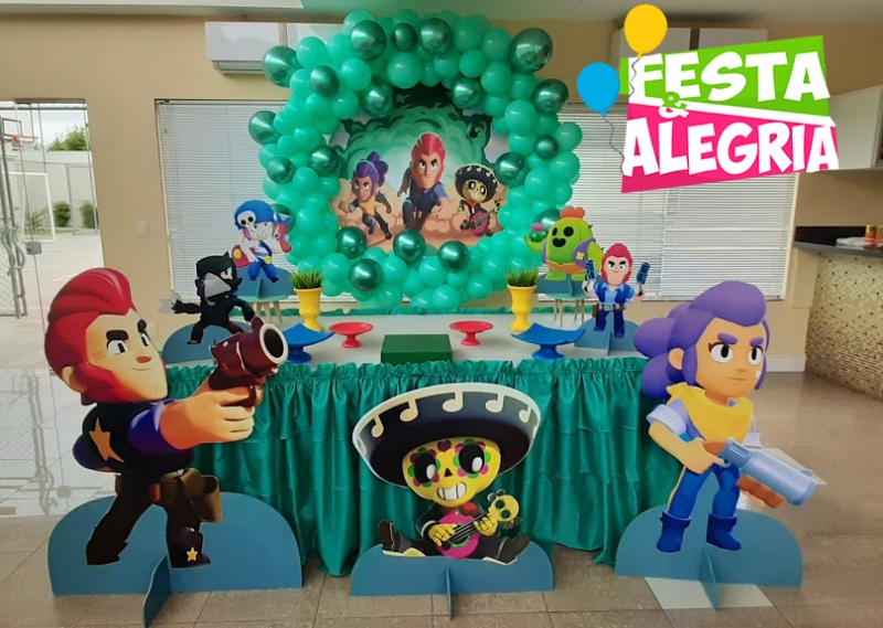 Festaealegriadecoracaoinfantil Em Sao Jose Dos Pinhais Pr Organizando Eventos - decoração de festa do brawl stars